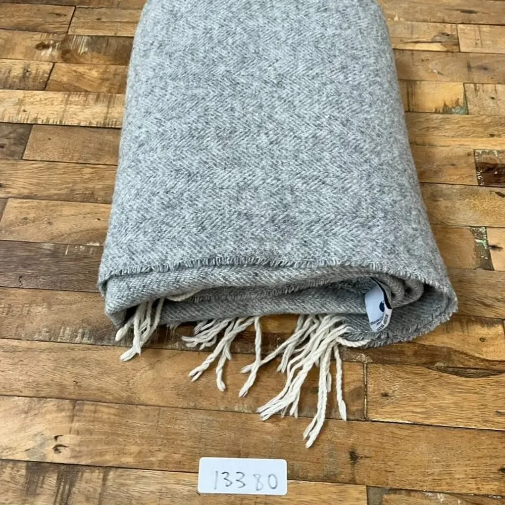 Terry Town Fringe Australian Fine Wool Blend Nationwide Throw Blanket 52